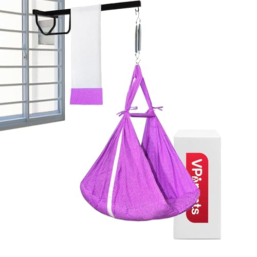 Image of VParents Sleeping Essentials with Mosquito Net & Spring with Window Stand, Small Dot (Dark Pink)
