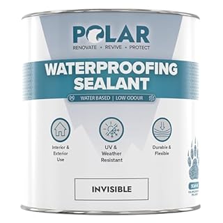 Polar Clear Waterproofing Sealant - 500ml - One-Coat Waterproof Protection, Silicone Sealant - Interior & Exterior, Advanced UV-Resistant Invisible Finish