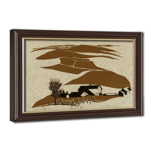 Toile Frank C. Eckmair Sous la colline 20x30 cm décor mural