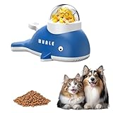 Interaktives Hunde-Puzzle-Spielzeug, Leckerli-Spender, Hundespielzeug, Wal-Haustierfutterspender, Leckerli-Spielzeug, langsamer Futternapf für Katzen, Training und Gehirnstimulation, Stressabbau