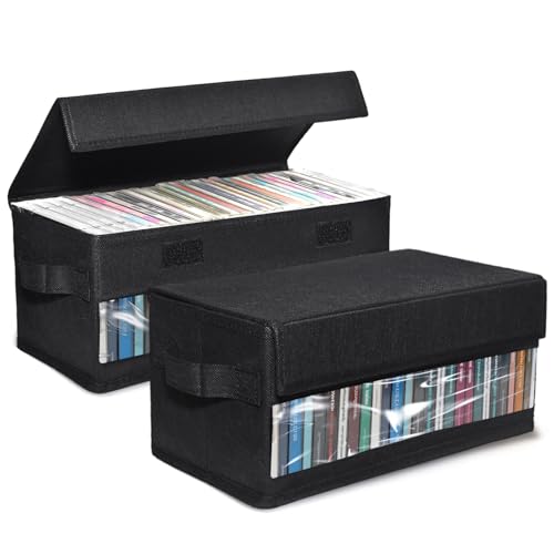 CCidea CD Storage Boxes - Pack of 2 CD Cases - 14