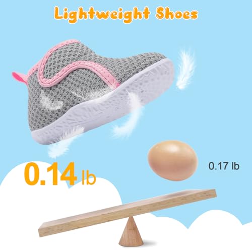 FEETCITY Lightweight Baby Sock Shoes Baby Walking Shoes Boys Girls Infant High-Top Shoe 12-18 Months3