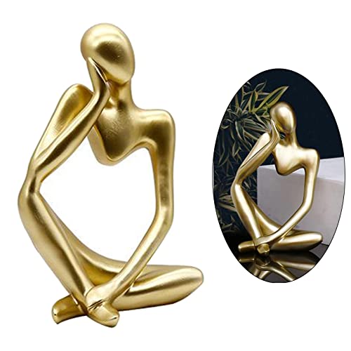 gazechimp O Pensador Estátua Abstrata Escultura Estatueta de Resina Artesanato para Decoração de Cas
