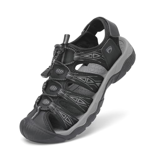 Dannto Women's Sport Hiking Sandals Closed Toe Outdoor Athletic Walking Sandal Lightweight Summer Water Shoes