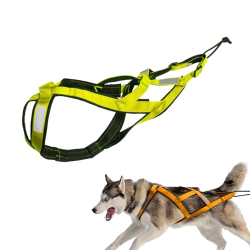 Harnais de traction pour chien, Husky, vert, L