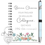 Matériau de haute qualité: le stylo à bille bleu brume pèse 14,6 grammes et le noyau d'encre est noir. Le livre à bobines est fait de papier kraft de haute qualité et la couverture est en papier kraft 300g. Le design est exquis, ce qui le rend plus texturé et superposé. Le porte-clés inspirants sont fabriqués en acier inoxydable pour garantir sa durabilité, et le poids total n'est que de 16 g, ce qui le rend facile à transporter