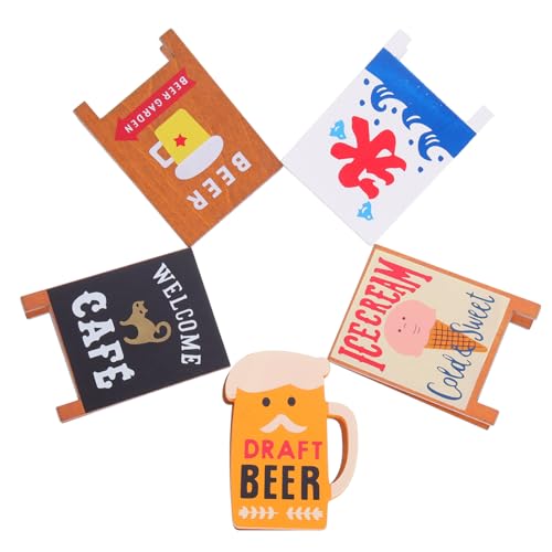 OSOLADY 5個 木製日式猫カフェモチーフメモクリップ 多機能カードホルダー 写真 メモスタンド デスク整理に オフィス パーティー装飾用