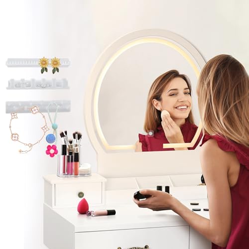 9 Schmuck Aufbewahrungshaken,Selbstklebende Wandmontage Schmuck Haken kleben Klebehaken Schmuck Aufhänger Wandhaken Selbstklebende Haken Schmuck Kleiderbügel Schmuckhalter für Halskette Ring Ohrring