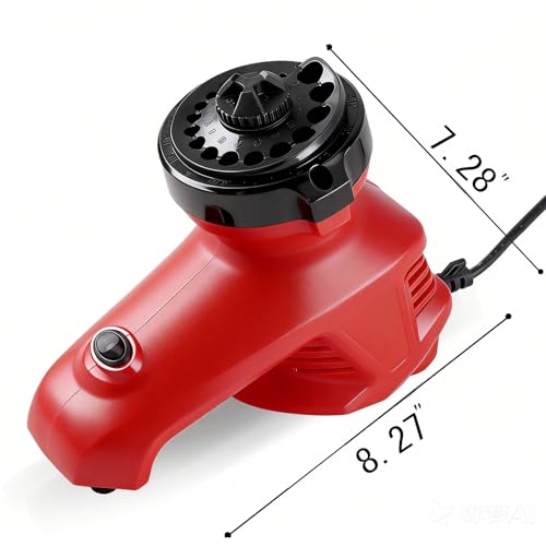 Electric Drill Bit Sharpener for All Bits (1/8\" - 15/32\"), 95W Power Drill Grinder Machine with 19-Position Jig & Extra Grinding Wheel, 130° Angle Restorer