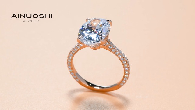 Verlobungsring Oval Tapered Baguette