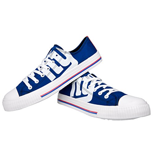 Foco Nfl New York Giants Mens Low Top Big Logo Canvas Shoe , Small / Mens Size 8 #TOP2
