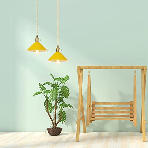 Cable ajustable para Kitchen Island Cafe en tono amarillo con estilo antiguo 2
