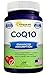 CoQ10 (400mg Max Strength, 200 Capsules) - High Absorption Vegan Coenzyme Q10 Ubiquinone Supplement Pills, Extra Antioxidant CO Q-10 Enzyme Vitamin Tablets, Coq 10 for Healthy Blood Pressure & Heart