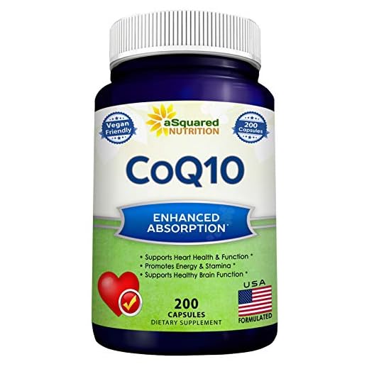 aSquared Nutrition CoQ10 (400mg Max Strength, 200 Capsules) - High Absorption Vegan Coenzyme Q10 Powder - Ubiquinone Supplement Pills, Extra Antioxidant CO Q-10 Enzyme Vitamin Tablets, Coq 10 400 mg