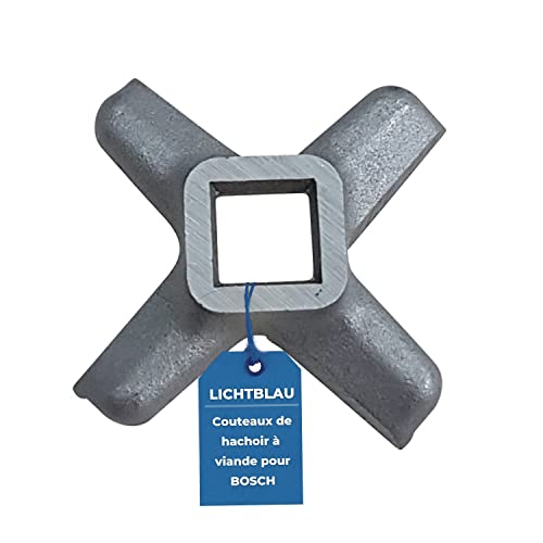 Lichtblau Couteau 620949 00620949 pour hachoir à viande Bosch I Couteau en croix pour MUM4, MFW15 & MUM5 I Couteau hachoir à viande taille 5 I Pièce...