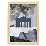 Nacnic Abstraktes Pop Art Poster Brandenburger Tor Moderne 