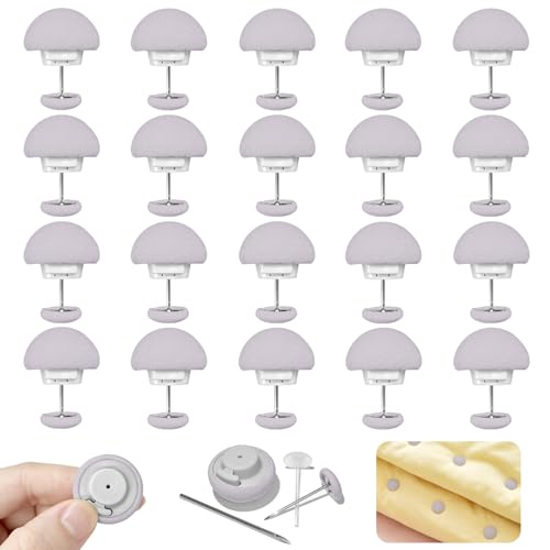 Quelcc 20 Pcs Clips de Fijación Redondo