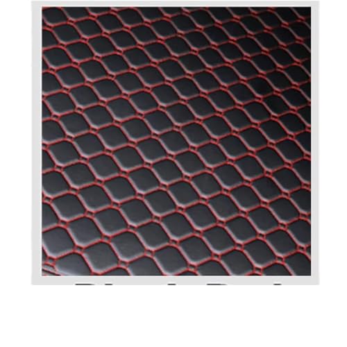 Bac de coffre 3D haute finition pour Taycan Berline protection moquette luxe Black Red