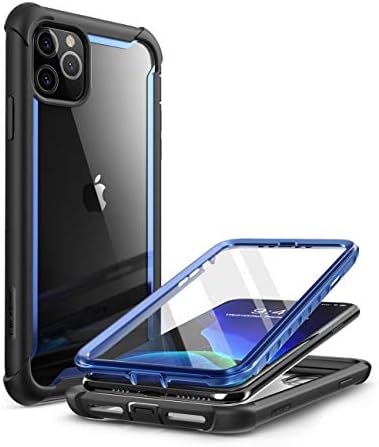 i-Blason for iPhone 11 Pro Max Case with Built-in Screen Protector, Blue