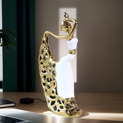 Statue Danseuse Moderne Figurine Céramique Salon et Chambre