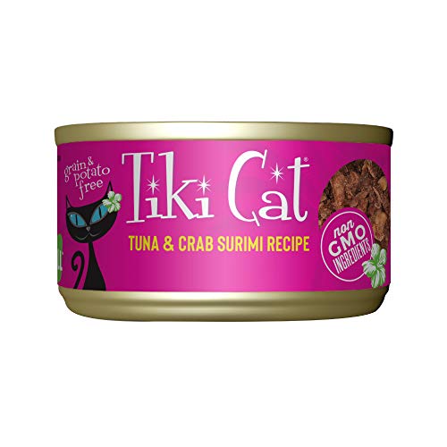 Tiki Cat Grill Wet Cat Food, Tuna & Crab Surimi, 2.8 oz.