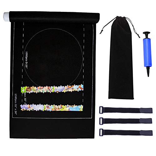 Puzzle Roll, Tapete puzzle Mat, Rompecabezas Saver Roll Felt Mat Playmat con...