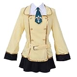 Yolmtbdg Anime Code Geass C.C. Cosplay Costume Clothing Fullset Party Suit Halloween (Yellow, XS)