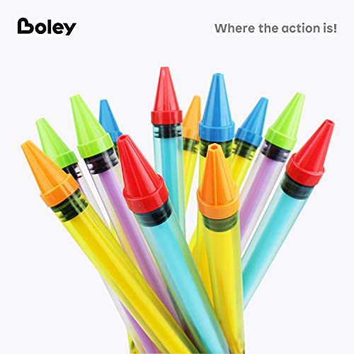 Boley Crayon Super Soaker - 12 Pk 17" Long Range Water Gun Pool Party Game Set - Big Water Guns For Kids & Adults - Ages 3 And Up! #TOP5