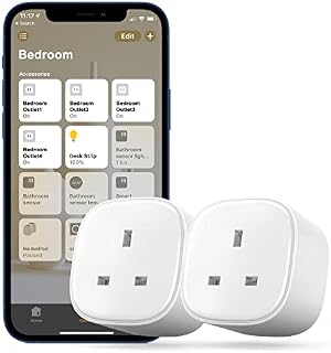 Smart Plug, Meross WiFi Smart Socket Compatible with Alexa Google Home SmartThings Voice Control No Hub Required (2 Pack)