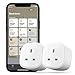 Price comparison product image Smart Plug, Meross WiFi Smart Socket Compatible with Homekit,Alexa Google Home SmartThings Voice Control No Hub Required (2 Pack)