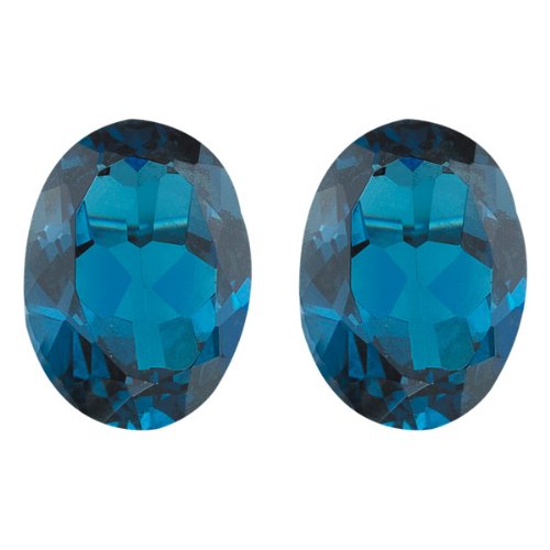 Instagem 0.96-1.25 Cts of 6x4 mm AAA Oval London Blue Topaz (2 pcs) Loose Gemstone2