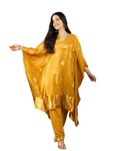 Kurta unie femme broderie Zari ensemble pantalon ethnique