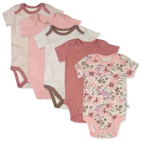 HonestBaby 5-Pack Organic Cotton Bodysuits Cover
