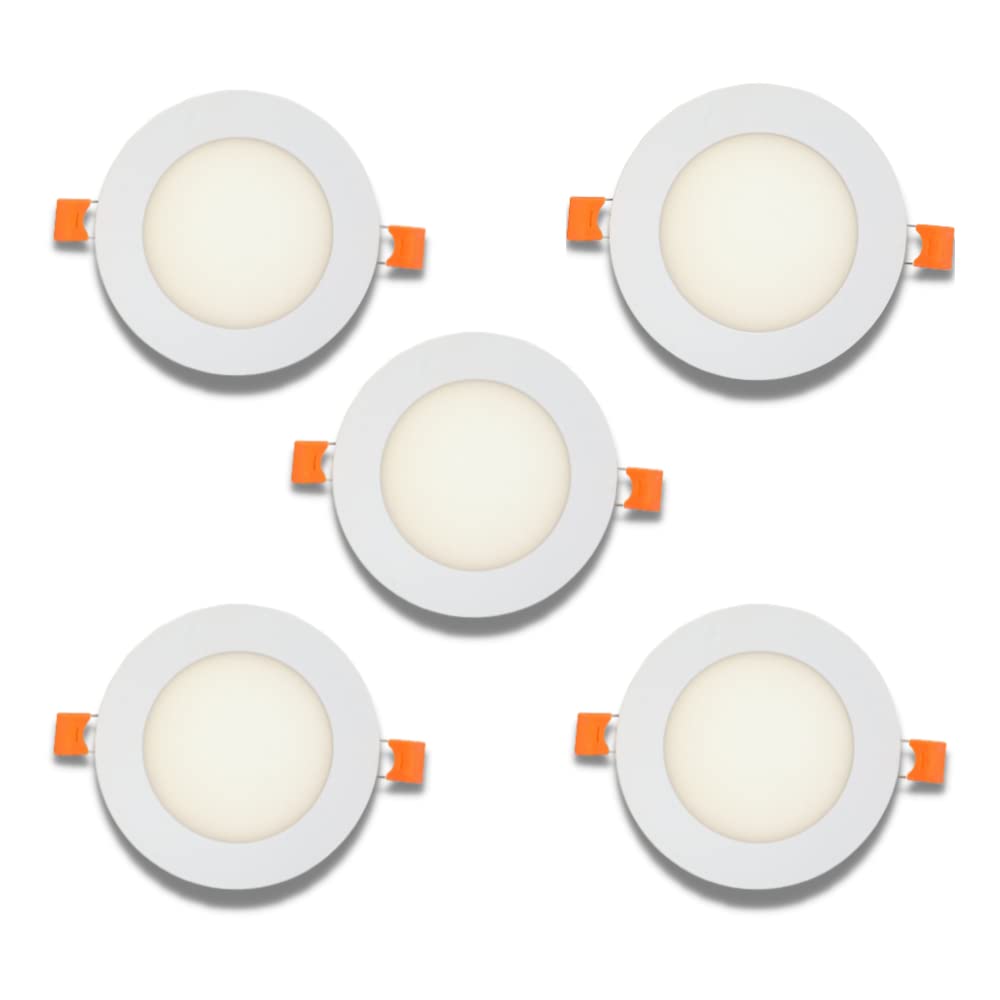 15 Watt Round LED Conceal Panel Light with IP50 Dust Proof for POP & False Ceiling - Natural White (Pack of 5)
