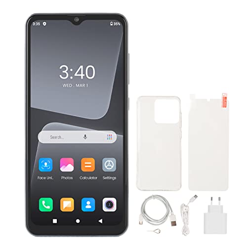 Blå Smartphone M13 6.53" med Wifi 5G, 6GB, 128GB - EU-kontakt