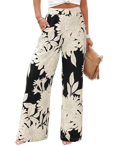 BTFBM Womens Wide Leg Summer Palazzo Pants