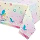 WERNNSAI Einhorn Tischdecken - Einhorn Party Zubehör 137 x 274cm Drucken Kunststoff Tischdecke für Mädchen Geburtstag Babydusche Einhorn Motto Party Dekorationen