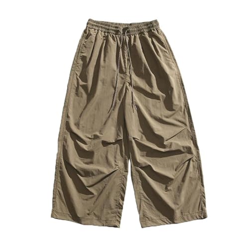 Men's Pants Summer Ice Silk Retro Techwear Casual Workwear for Men