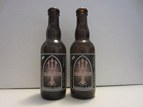 Set of 2 Damnation Golden Ale Russian River Brewing Company Craft Beer Labels Empty Bottles