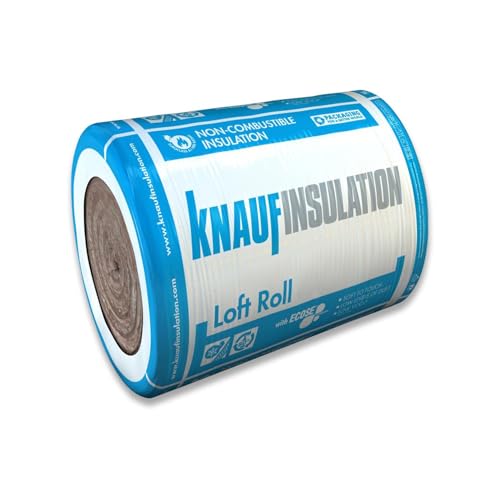 Knauf Loft Insulation Roll Roof Lagging 100 150 170 200mm Thick Attic and Floors (170mm Cream)