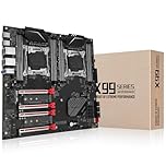 MACHINIST X99 Dual CPU Motherboard, Intel (5th/6th Gen) LGA 2011-V3 Computer Server Motherboards (E-ATX, PCIe 3.0, DDR4, Dual LAN, M.2, SATA 6Gb/s) for Intel Core i7, XEON E5 V3/V4 Series X99-D8 (Red)