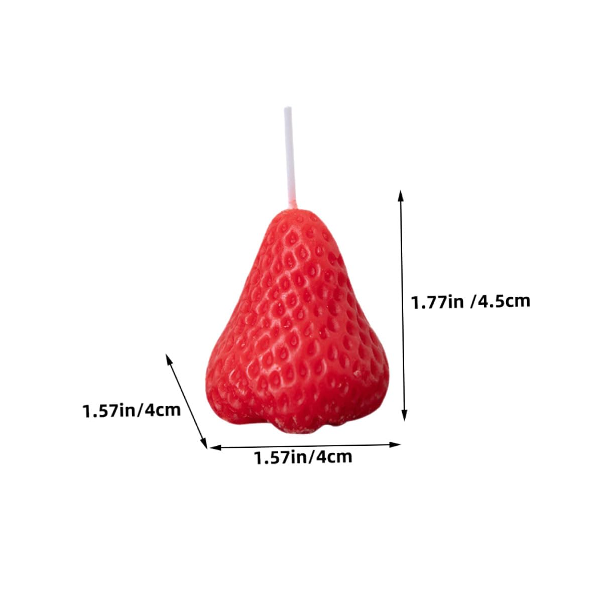 Candele Profumate per Atmosfera Calda Set 9 alla Fragola in Paraffina, Decorazioni Festa Rosse a Forma di Fragola e Arredamento Adorabile per Party e Compleanno