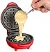 Nostalgia MWF5AQ MyMini Personal Electric Waffle Maker, Hash browns, French Toast Grilled Cheese, Quesadilla, Brownies, Cookies, Red