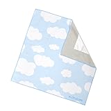 aloe-homeくっつくクロスくつっくタオル 超便利風呂敷 化粧品弁当箱カメラIPADなど包む 吸水 保温 50*50cmカメラ保護 レンズ保護 IPAD保護 化粧品収納 風呂敷 ペタペタ布 マジッククロス (雲保冷シール付き, 50*50cm)