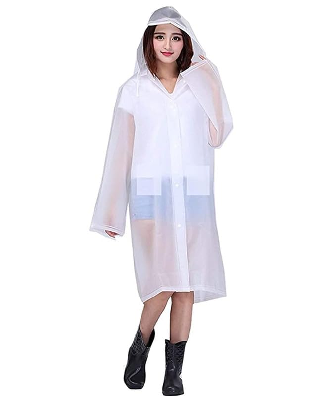 Women's Waterproof PVC Overcoat, Rainsuit, Rainwear()-image-28