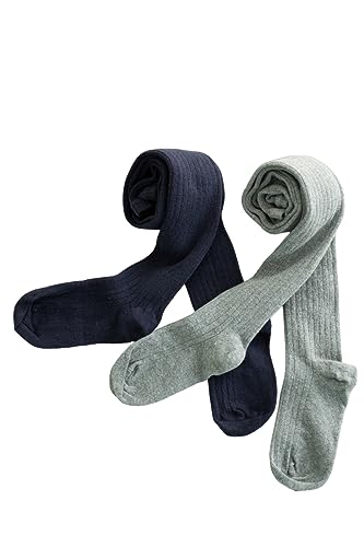 Ribbed Girls Cotton Tights - Seamless Toe Socks for girls,School Uniform Tights for Girls,Soft Comfortable Little Girl Tight2