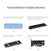 M.2 NVME to PCIe 3.0 x4 Adapter with Aluminum Heatsink Solution