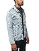 X RAY Mens Denim Jacket, Washed Ripped Distressed Flex Stretch Casual Trucker Biker Jeans Jacket for Men, Acid Blue - Ripped, Large