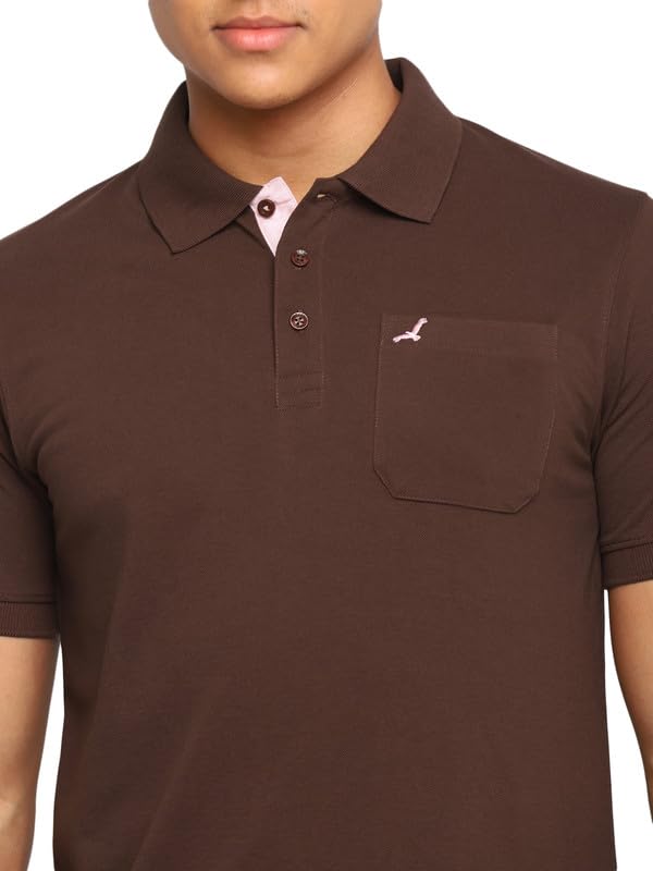 Image of AMERICAN CREW Polo Collar T-Shirt for Men with Pocket
