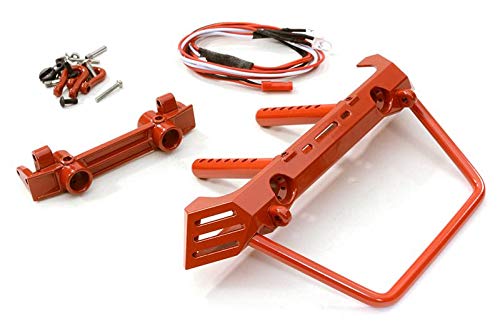 Integy RC Upgrades for Axial, Metal Realistic Front Bumper w/ 40mm Mount for Axial SCX-10 Crawler